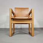 6 X Leather Dining Chair With Inflatable Seat / Leather Seat / Backrest thumbnail 9