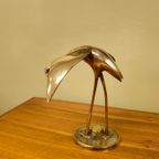 Vintage Messing Vogel Kraanvogel Reiger thumbnail 7