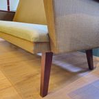 Vintage Loungeset Bank & 2 Fauteuils Fauteuil Bankstel Stoel Groen Meubelset Meubels thumbnail 5
