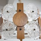 Deense Vintage Hanglamp Teak Glas thumbnail 11