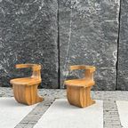 Massief Houten S Shape Stoel (meerdere Stuks In Stock) thumbnail 10