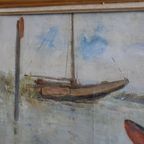 Karel Heymans (1899-1974) Bootjes Aan Het Strand thumbnail 4