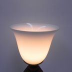 Art Deco Tafellamp, Bureaulamp Met Glazen Kap thumbnail 10