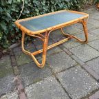 Rotan Bamboe Vintage Salontafel Wolkglas thumbnail 2