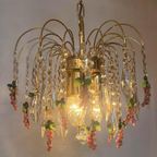 Set Van 2 Murano Druiven Kroonluchters Hanglampen Vintage thumbnail 7