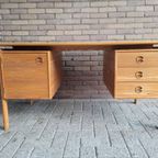 Zeldzame Pine Wood Desk - Arne Vodder Voor Gv Møbler thumbnail 3
