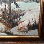 F. Busschots. "Winterlandschap". thumbnail 3