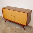 Vintage Wortelhouten Dressoir Jaren 60 thumbnail 2