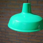 Vintage Groene Hanglamp Metaal thumbnail 5