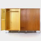 Grote Vintage 5-deurs Teak Kledingkast In Italiaanse Stijl, 1960s thumbnail 5