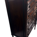 Louis Xvi 6 Laden Commode Met Grijs Marmeren Tablet thumbnail 5