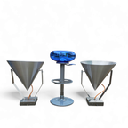 A Pair Of Modern / Aluminum / Large / Conical / Industrial Style Lamps / Designed For Ceiling Or thumbnail 7