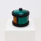 Postmodern Italian Wooden Ice Bucket By Pietro Manzoni 1980S thumbnail 4