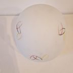 Vintage Plaffonaire Plafondlamp Hanglamp Jaren 50 Bollamp thumbnail 5