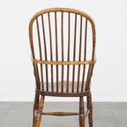 Leuke Antieke Engelse Windsor Stickback Chair Uit De 19e Eeuw Gemaakt Van Iepenhout thumbnail 4