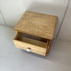 Blank Grenen Ladekastje Nachtkastje Brocante thumbnail 4