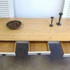 Prachtige Grote Witte Landelijke Eettafel 250 Cm thumbnail 3