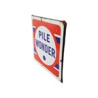 Frans Emaille Reclame Bord Pile Wonder Jaren 50 Mancave 43X43Cm thumbnail 3