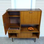 Prachtige Midcentury Retro Vintage Highboard Kastje thumbnail 21