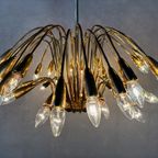 Vintage Brass Italian Sputnik Chandelier thumbnail 2