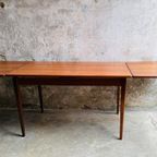 Mid Century Deense Teak Eettafel , Uitschuifbaar thumbnail 2