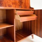 Mahoniehouten Boekenkast/ Secretaire Uit Denemarken, 1960’S thumbnail 11