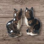 2 Vintage Katten Beelden Studio Six Seneshall Fullham Gesigneerd thumbnail 6
