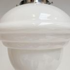 Opaalglazen Plafondlamp Met Kabel Uit De 1960’S thumbnail 8
