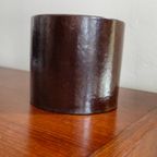 Vintage West Germany Bloempot Bruin Retro Keramiek thumbnail 9