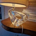 Daum France Vintage Tafel Lamp Kristal Zeilboot thumbnail 3