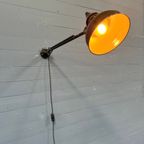 Vroege Rademacher Wandlamp Met Grote Emaille Kap thumbnail 9