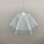 Mid-Century Minimalist Folded Glass Hanging Lamp, 1980’S thumbnail 3