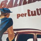 Vintage Poster In Lijst 50X70Cm - Fiat La Nuova Balilla Per Tutti thumbnail 4