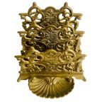 Antieke Messing Brievenhouder Servethouder thumbnail 4