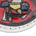 San Marino Keramiek - Marina Di Ravenna - Sgraffito - Italie - 70S thumbnail 5