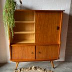 Retro Vintage Mid-century Dressoir,high-board,barkast,vitrine thumbnail 4