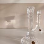 Elegante Italiaanse Vintage Loodkristallen Kaarsenhouders. Rcr Italia. thumbnail 4