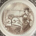 Bord (6) - Porselein - Complete Set - Werkers Van Toen thumbnail 11