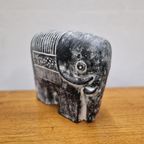 Jaren 70 Vintage Beeld Sculptuur Oliefant Terracotta Beeld thumbnail 3