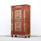 Antieke Beschilderde Bruidskast 1856 thumbnail 2