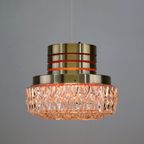 Carl Thore Lamp | Glas | 1972 | Oranje Accent | Vintage Hanglamp | Scandinavisch Design | Halverw thumbnail 4