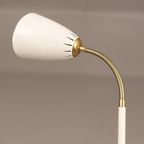 Vintage Bureau Lamp Wit Zweden Rond 1960 thumbnail 5