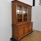 Antieke Vintage Landelijke Boekenkast Buffetkast Wandkast Vitrinekast thumbnail 12