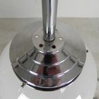 Art Deco Hanglamp Met Witte Bol, Jaren 30 thumbnail 12