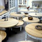Prachtige Landelijke Ronde Eiken Tafel 120 Cm thumbnail 17