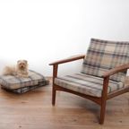 Vintage Design Fauteuil Teak + Nieuwe Stoffering Naar Wens thumbnail 2