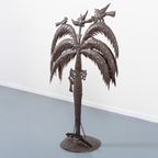 Mid-Century Wrought Metal Palm Tree / Standbeeld / Beeld By Atelier Marolles thumbnail 3