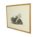 Grote Houtskool Tekening Pleitende Advocaat Kunst Driesschaert 1974 thumbnail 6