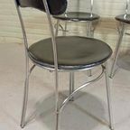 Set Van 4 Vintage Postmodern Italiaans Eetkamerstoelen thumbnail 11