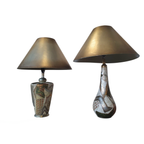 Alexander Kalifano / Modern Impressionist Art Vase Lamps / Circa 1980s thumbnail 27